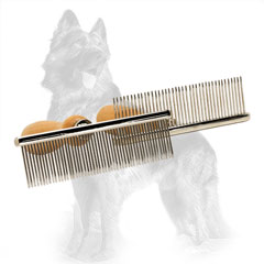 German-Shepherd Brush Metal with Chrome Plated Combs