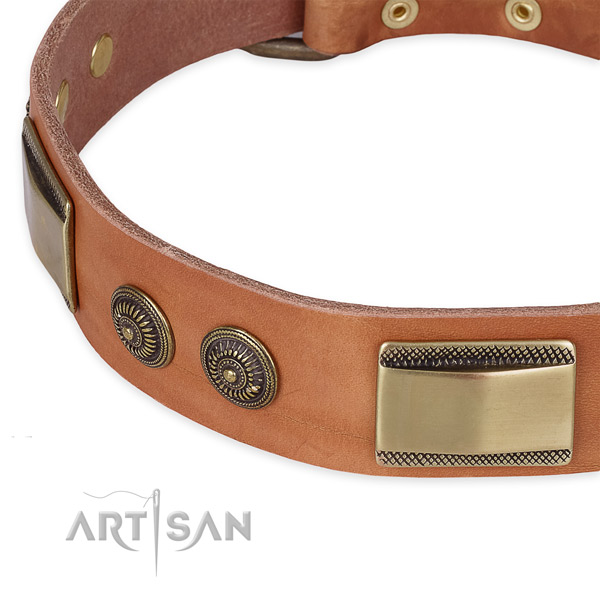 Best quality full grain leather collar for your stylish canine