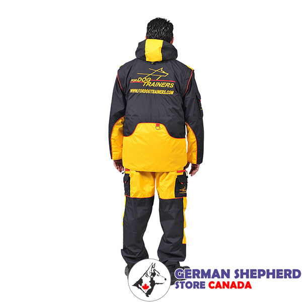 Membrane Material Dog Training Bite Suit with a Number of Pockets
